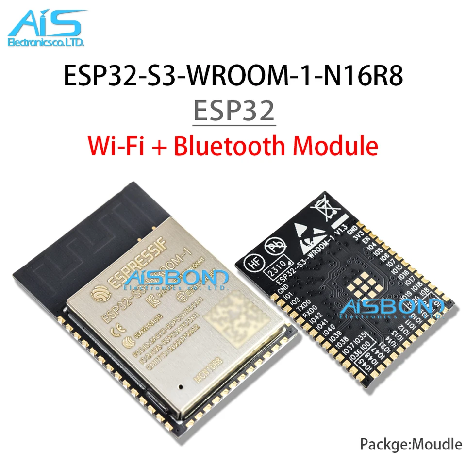 Nový ESP32-S3-WROOM-1-N16R8 ESP32-S3-WROOM-1 WIFI Wi-Fi + Bluetooth 16 MB 32-bitové duálne jadro MCU MODUL