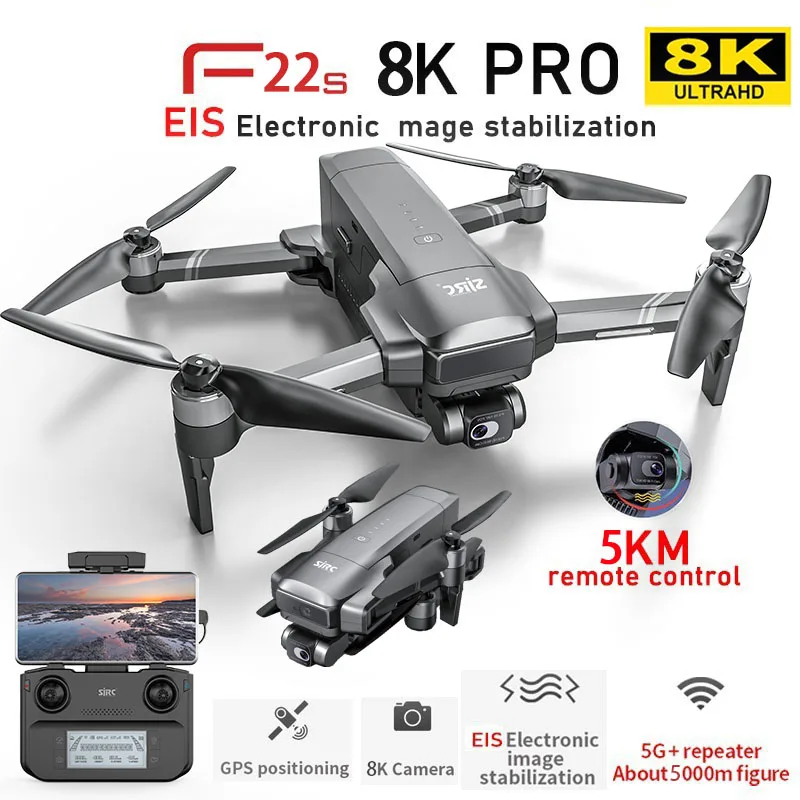 NOVÝ F22S/F11S Profesionálny dron 8K Dual Camera 2-os Gimbal RC vrtuľník 5 km laserové prekážky Quadcopter Kadcopter Kadcopter