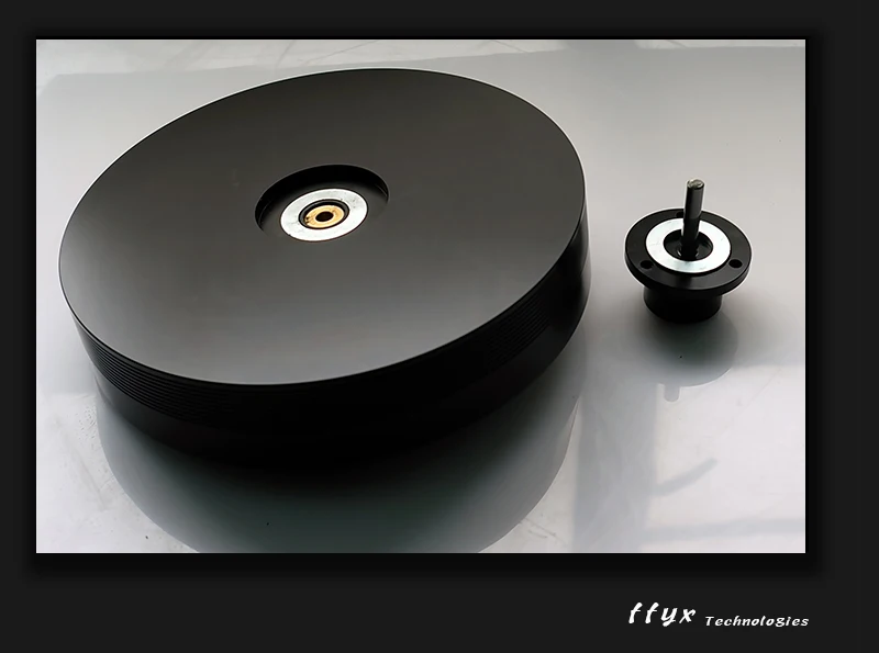 Nový FFYX 60 mm hliníková zliatina Vinyl Turnstable + Magnetické ložisko, DIY Vinyl Record Player