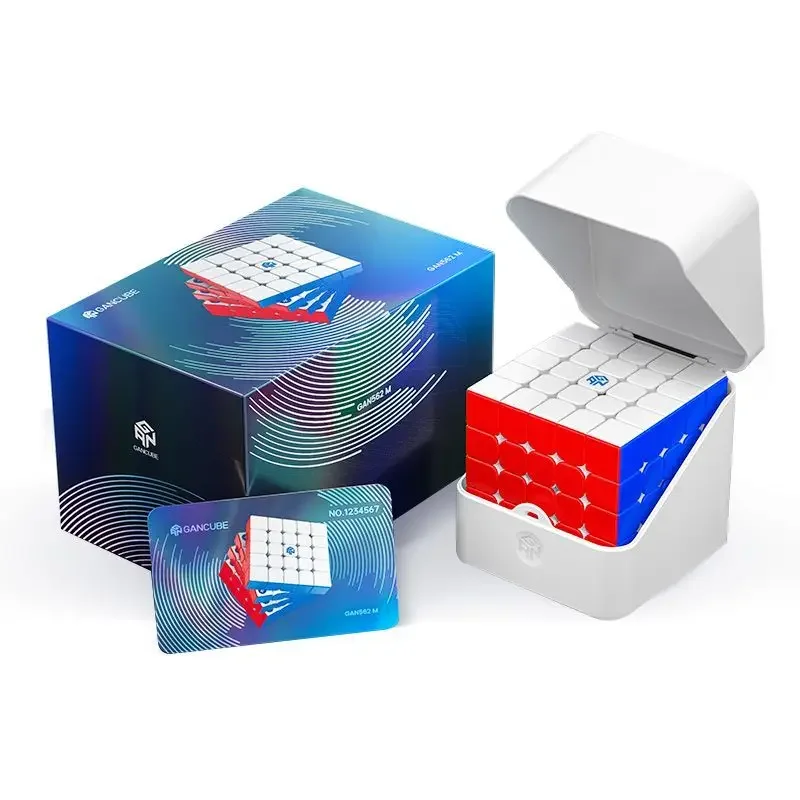 Nový Gan 5x5 Maglev UV Gan 562 M 5x5 Magnetic Magic Speed ​​Cube Cube bez profesionálnych fidget hračiek Cubo Magico Puzzle