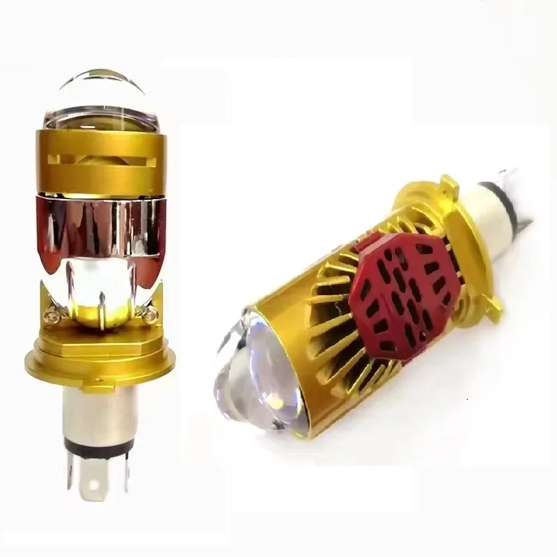 Nový H4 Dual Lens LED svetlomet priamo zapojený do svetlého automobilového motocykla integrovaný svetlomet LED svetla LED
