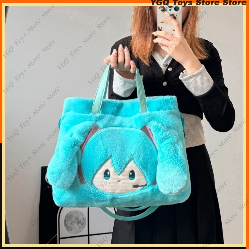 Nový Hatsune Miku Anime Figures Messenger Bag Cartoon Doll Batch Girl Girl Cute Tote Bag One Ramer Bag priateľka vianočný darček