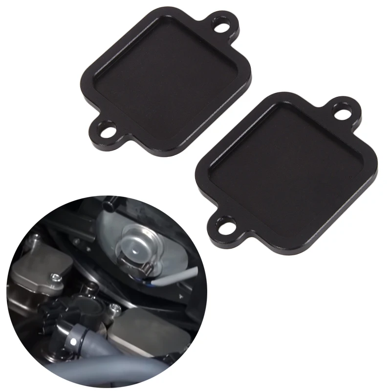 Nový hliníkový motocykel Smog Block Off Plates Cover pre Yamaha YZF R1/R1M/R1S/R6/R6S/FZ1/FZ6R/FZ6 FZER 600 FZ8 FZ10 MT-10