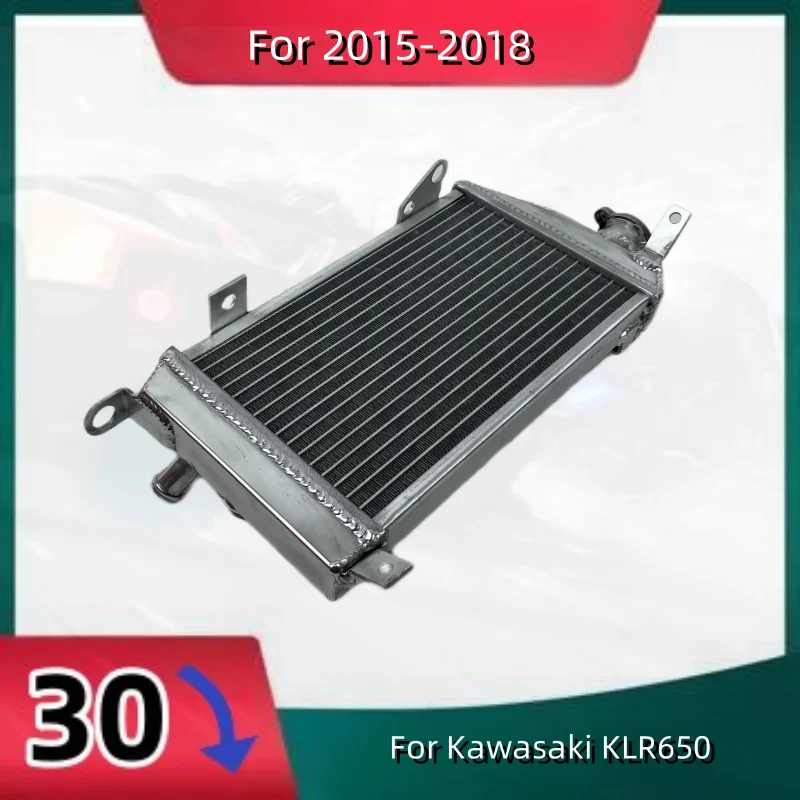 Nový hliníkový radiátor na roky 2015-2018 Kawasaki KLR650 KLR 650 Odolný 100% chladiaci chladiaci chladiaci chladič 2015 2016 2017 2018