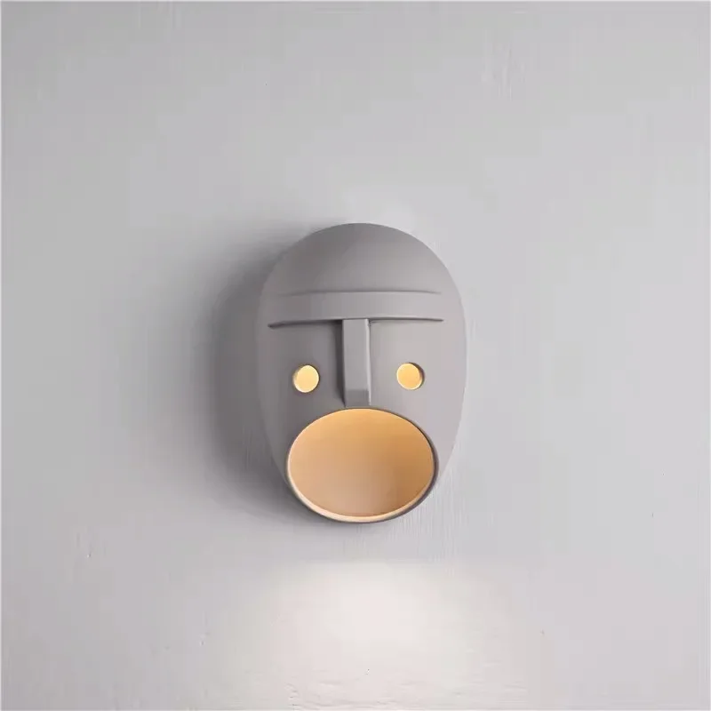 Nový holandský dizajnér Moooi Joker Wall Light pre spálňu postele Koridor pozadie schodisko maska ​​dom dekor LED živice osvetlenie