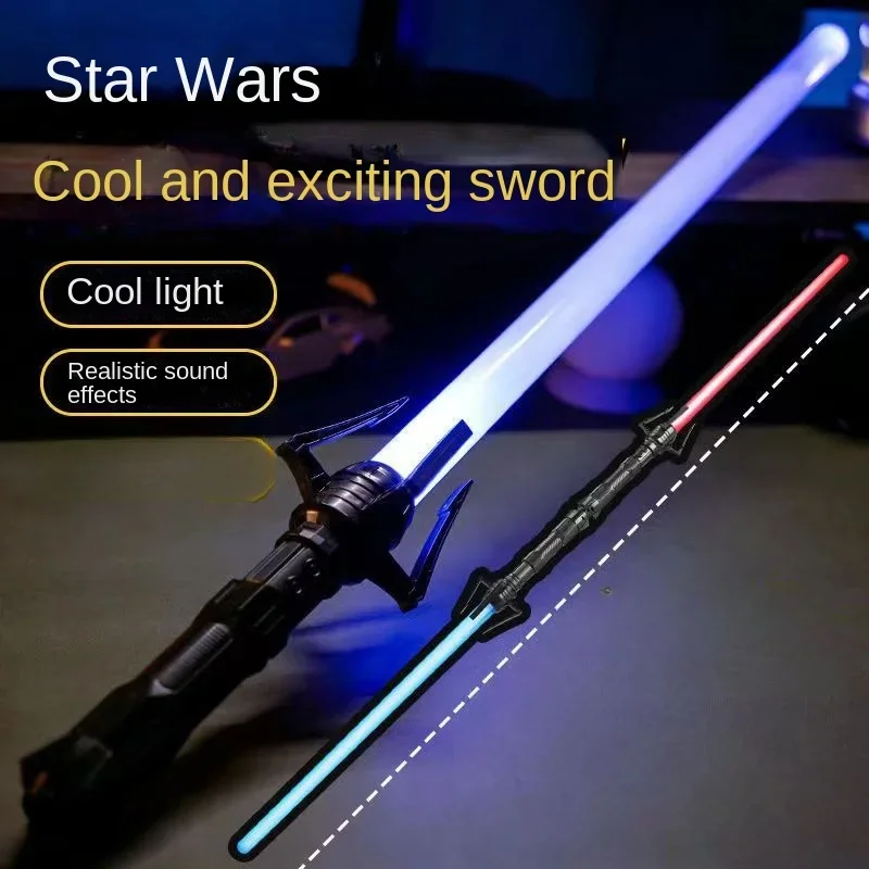 Nový horúci laserový meč hračky Hviezdna hviezda Svetlo Svetlo Luminous Fluorescenčný prút Laser Rod Detský meč Hračky War Gift Outdoor Hračky Škálovateľné