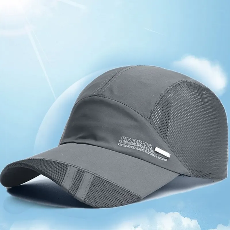 Nový jarný slnečný klobúk vonkajší cestovný baseball Cap Sports Priedubný klobúk Rýchlosť suchého klobúka