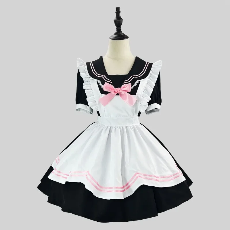 Nový JK Sailor Collar Uniforma slúžky šaty cosplay mačka dievča Sailor Maid Dress