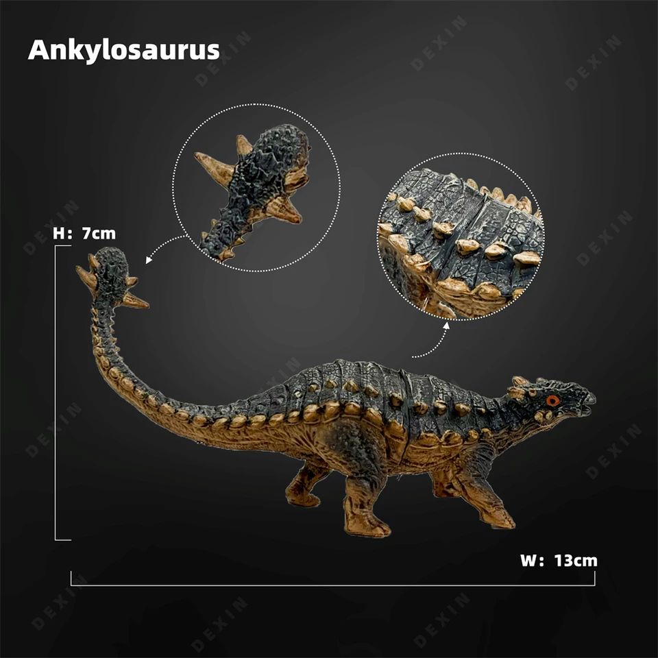 Nový Jurassic Ankylosaurus Jurassic Park Movie statický model zvierat dekorácia Zhromaždenie Halloween vianočné narodeniny darček pre deti