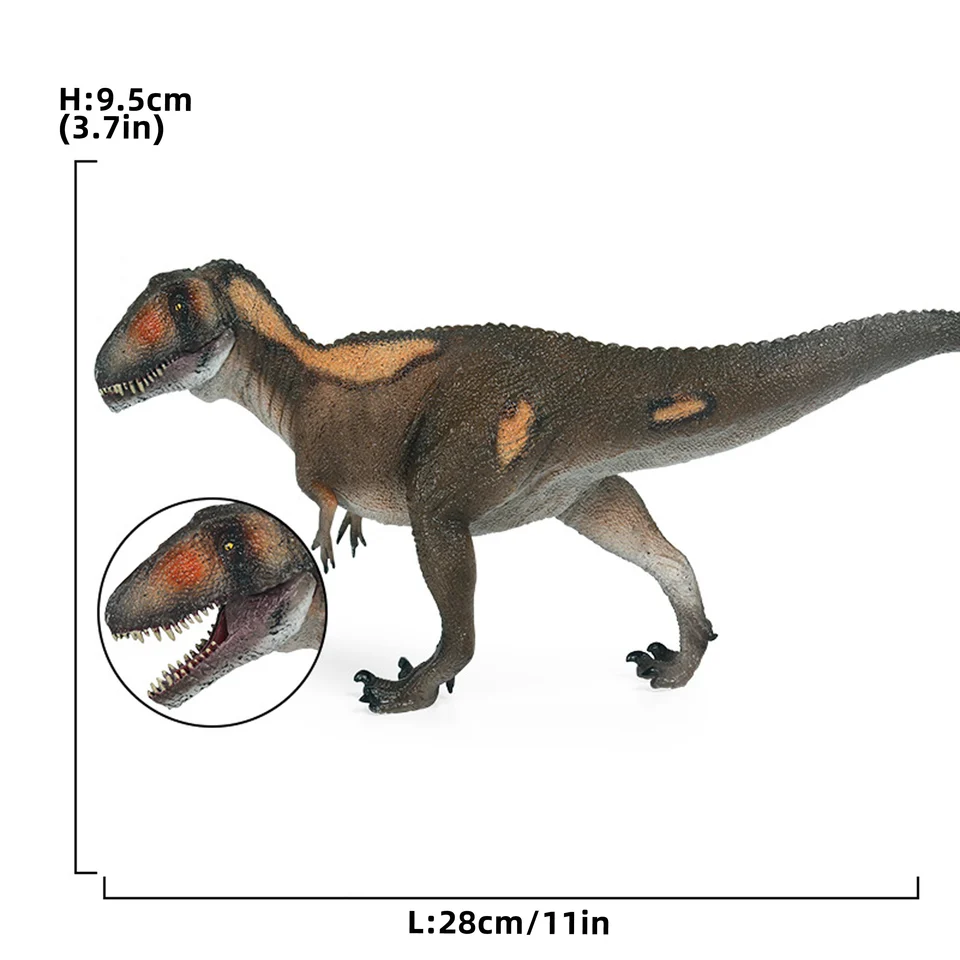 Nový Jurassic carcharodontosaurus statický model Jurský park Movie dekorácia Zhromaždenie Halloween vianočné narodeniny darček pre deti