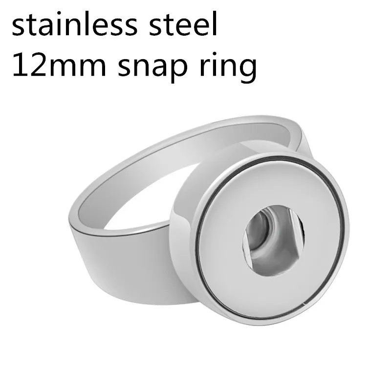 NOVÝ JZ0017 Simple 316L z nehrdzavejúcej ocele Snap Rings 4 Veľkosť Fit 12m Snap Guttons DIY