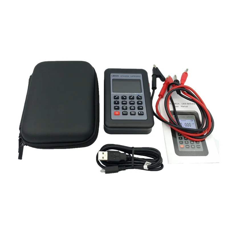 Nový kalibrátor procesu LB02A Farba LCD s frekvenciou RTD PT100 Termočlánok MV 0-10V 4-20MA GENERA SIGNAL