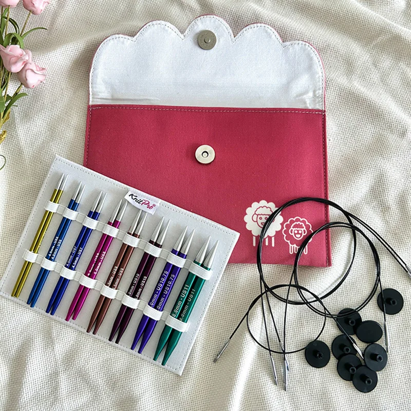 Nový Knitpro Zing Deluxe zameniteľná kruhová súprava ihly