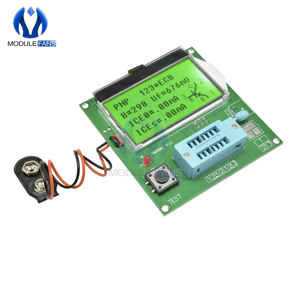 Nový komponent príchodu GM328A Tranzistor tester grafický vlnový signál LCR \ RLC \ PWM DIY Elektronický modul