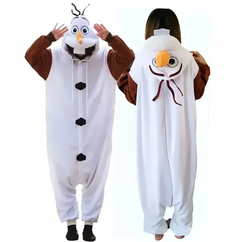 Nový kostým Cosplay Costum Frozen Olaf Snowman Pyžamy dospelé deti DETICKÉ DETI KYSSECH DEASS DAY