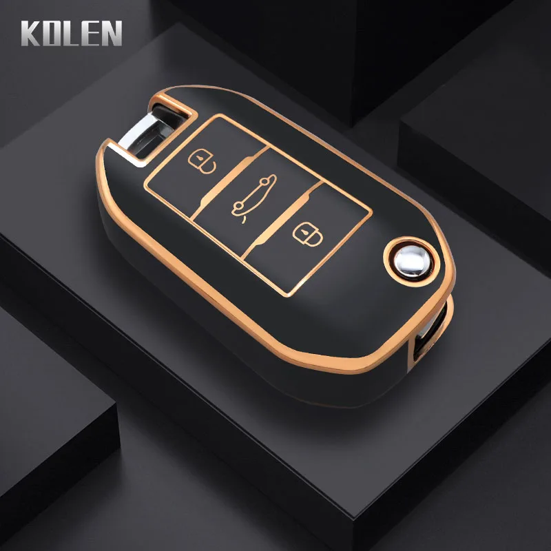 Nový kryt kľúča TPU Flip Case Case pre Peugeot 208 3008 308 508 408 2008 307 4008 pre Citroen C4 C3 C6 Cactus C8 Keyless FOB