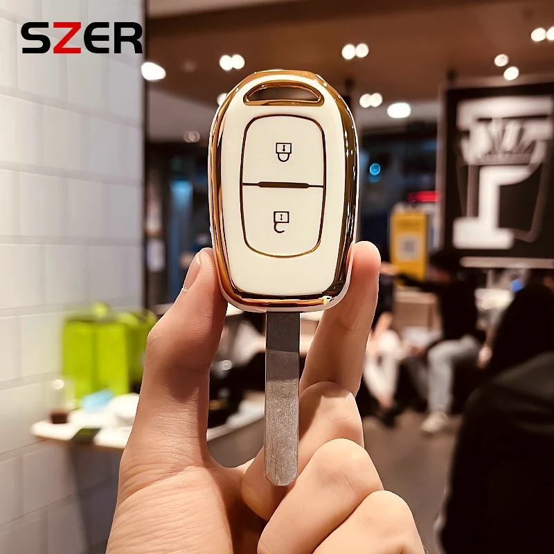 Nový kryt na kľúč TPU Auto Case FOB pre Renault Kwid Traffic Symbol pre Dacia Sandero Logan Duster 2016 2017 2018 Držiteľ Shell