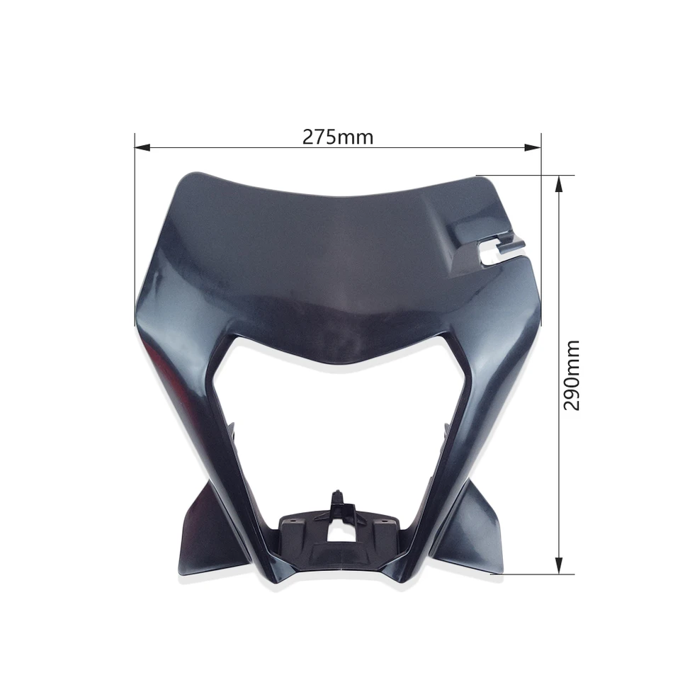 Nový kryt svetlometov 76908001000EB Motocyklové príslušenstvo Hlavná čiapka Svetlo Light Faquring Plastová plastová maska ​​pre KTM 690 Enduro-R SM