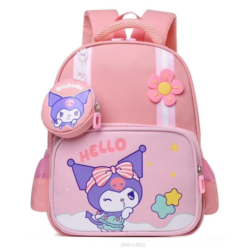 NOVÝ KRÁSNÝ KUROMI Melody Batoh pre dievčatá Princess School Bags Kids Sathels Materská škola knihabag Mochila Infantil Escolar Gift