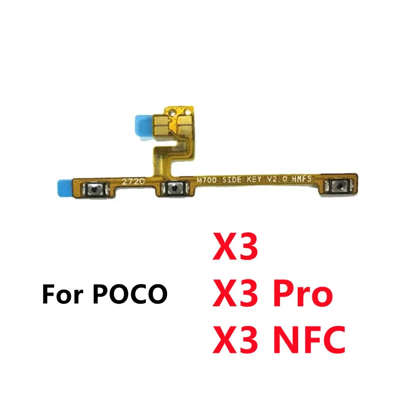 Nový kábel ohýbania hlasitosti OFF OFF BEK BUDY FLOWN CABNE PRE XIAOMI POCO X3 / X3 PRO / X3 NFC Výmena náhradných dielov