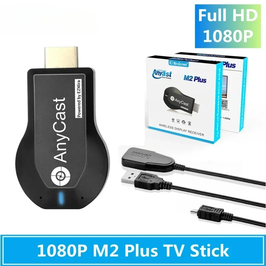 NOVÝ M2 PLUS TV STANC WIFI DISPLITOVÝ PRIPOJENÝ PRAVIDLO pre Anycast Miracast AirPlay zrkadlová obrazovka HDMI kompatibilná pre Android iOS MiRASCREEN