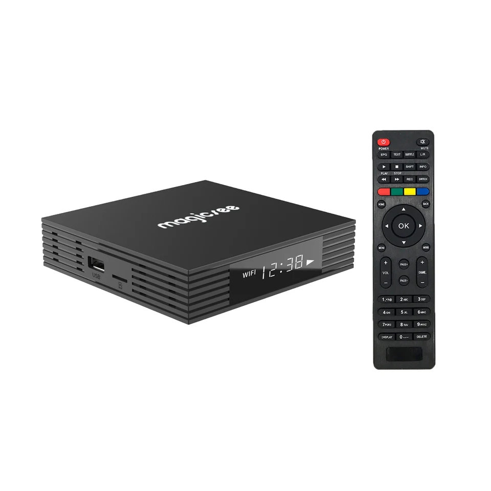 Nový Magicsee C500 Mini Android 9.0 1/8 GB 2/16 GB Smart TV Box DVB-S2 T2 Káblové satelitné prijímač vstavaný v WiFi TVBOX