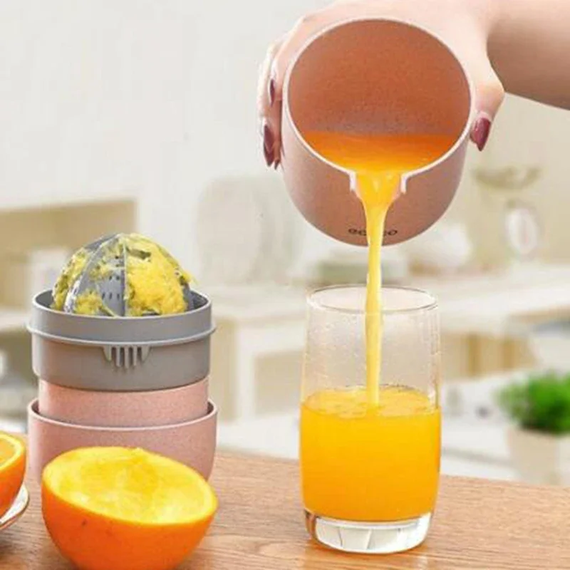 Nový manuálny ovocný odšťavovač citrusový oranžový oranžový otáčanie veka tlačí