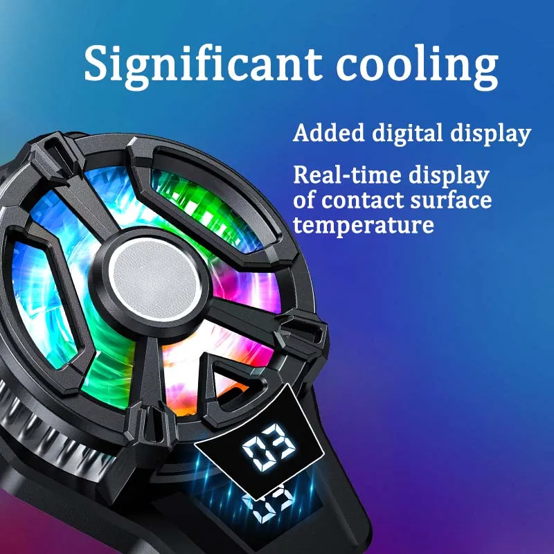 Nový mobilný telefón N7 DIGICONDUCTOR DIGITÁLNE DIGITÁLNY RADIÁTOR SMARTPHON PEMICONDUCTOR COOLER ventilátor nabíjateľného herného chladiča