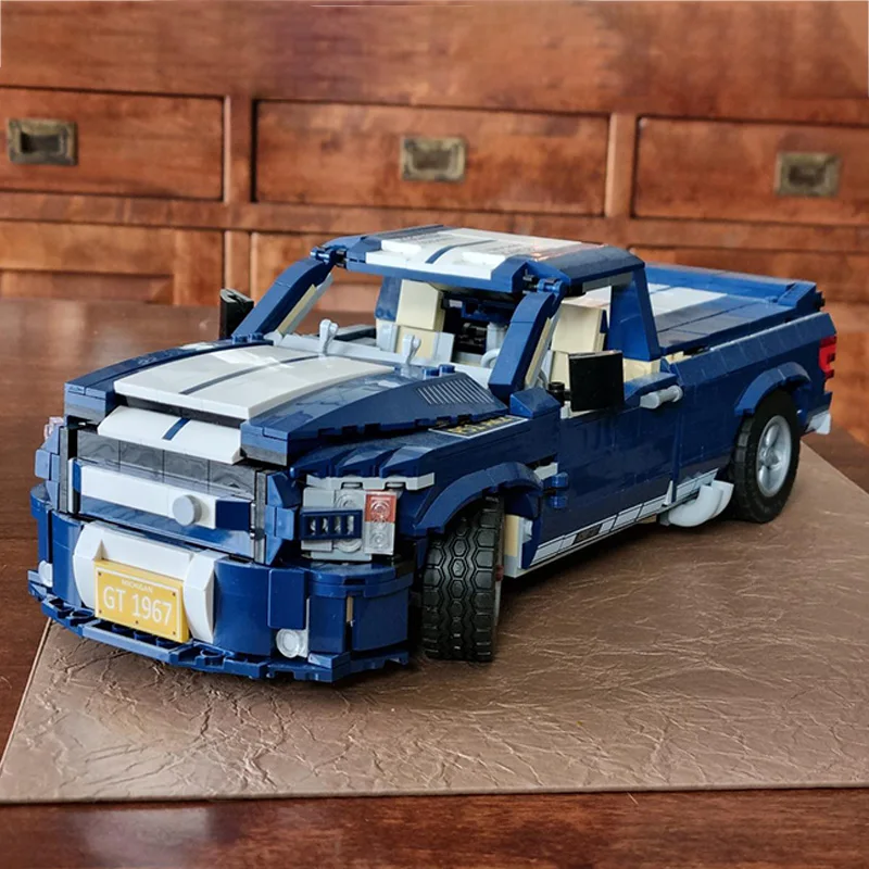 Nový mod 10265 Pickup Truck F-150 Super Snake Model Build Block Zhromaždené DIY Bricks Hračky Boys Boys Darčeky