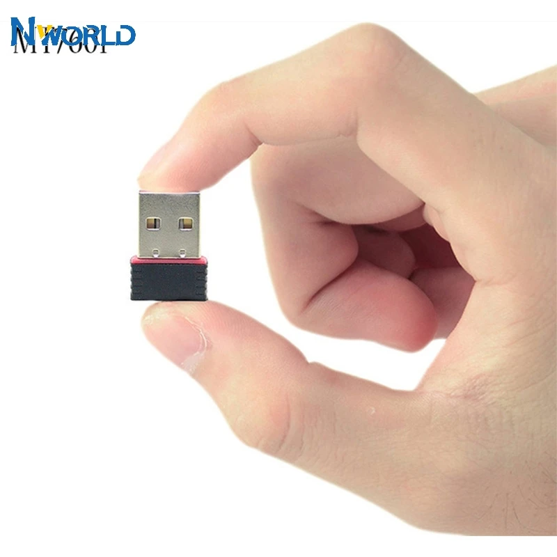 Nový MT7601 Mini USB WiFi Adapter 802.11n/G/B WiFi Anténa 150 Mbps Wireless LAN Sieťová karta Externá USB WiFi pre prenosný počítač stolných počítačov