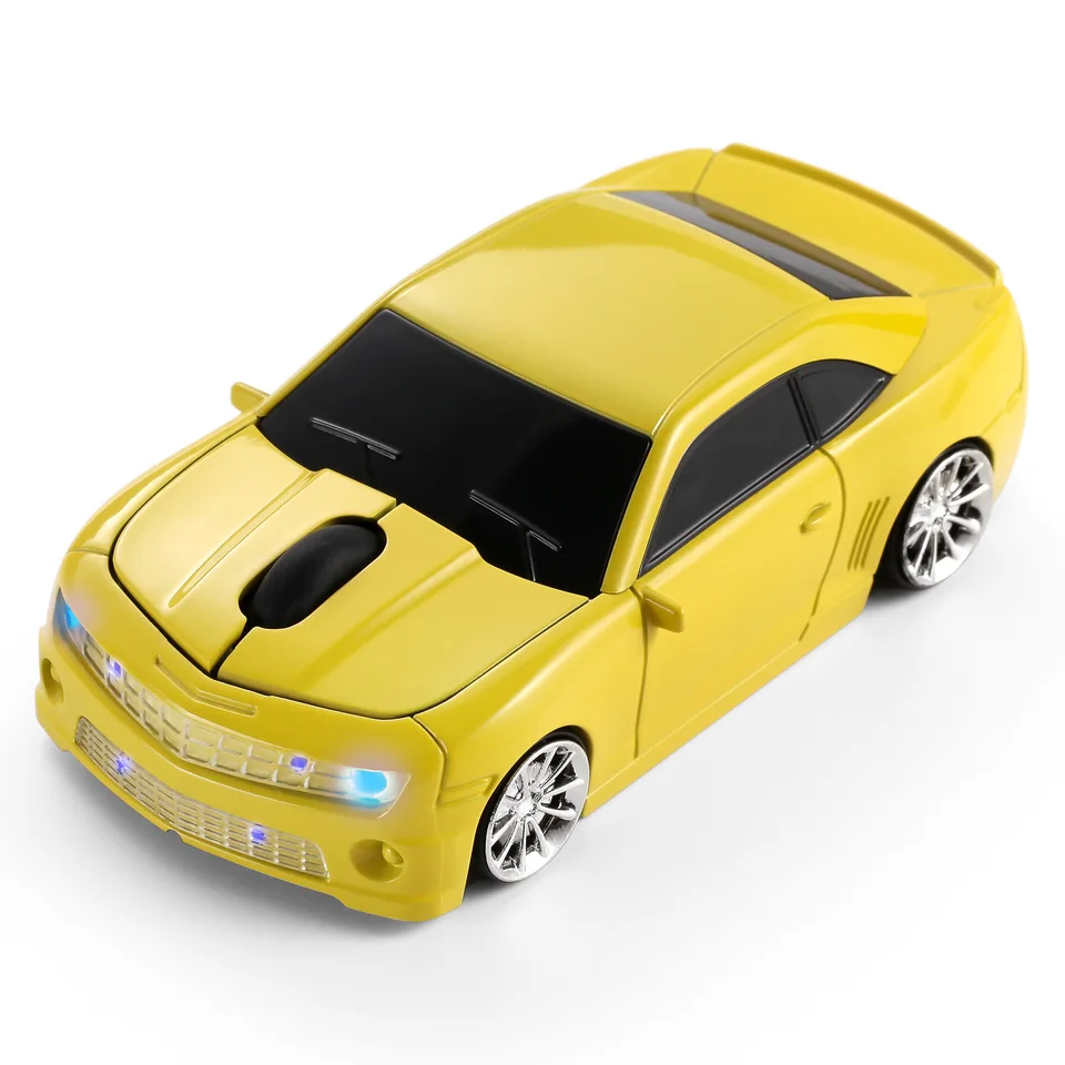 Nový módny automobil Raton Inalambrico 2.4g Battery Wireless Mouse pre prenosný počítač USB myši kreatívne darčeky