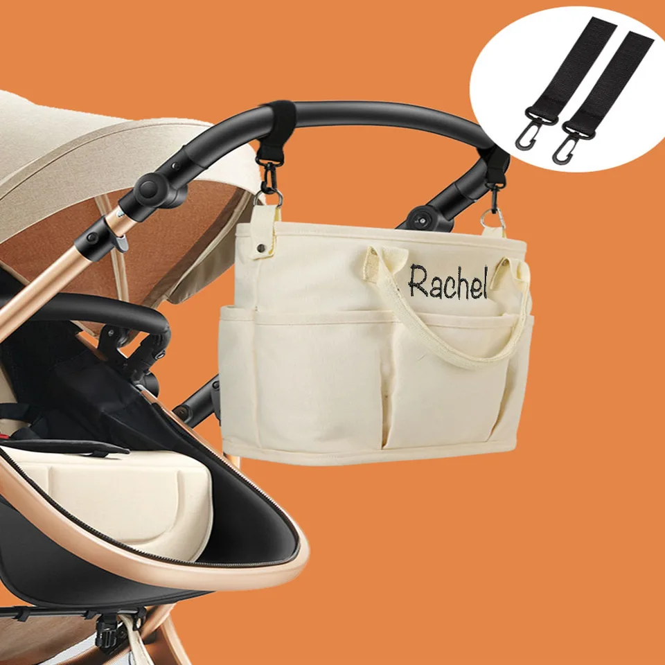 Nový módny prispôsobený názov Mommy Bag Canvas odchádzajúca taška pre matku a dieťa vlastné viac funkčné ľahké tašky na plece