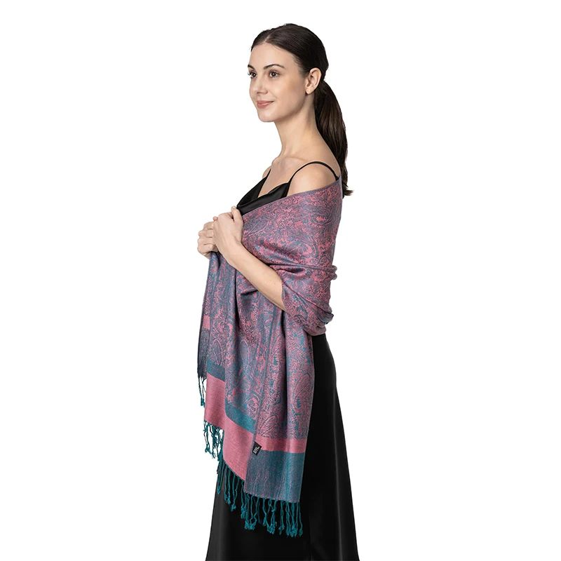 Nový módny všetko zhodné napodobňovanie Cashmere Pashmina Paisley Tassel Scarf Long šál šál pre všetky sezóny