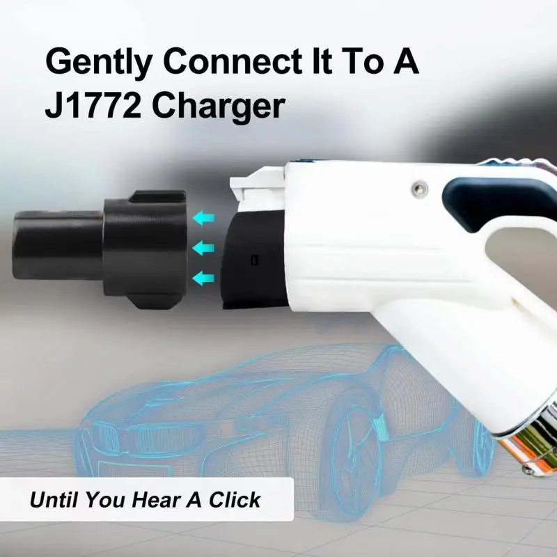 Nový nabíjací adaptér J1772 pre Tesla Model 3 YSX Iba J1772 pre Tesla Max 80 AMH 240V Kompatibilný rýchly nabíjačku Čierna nabíjačka