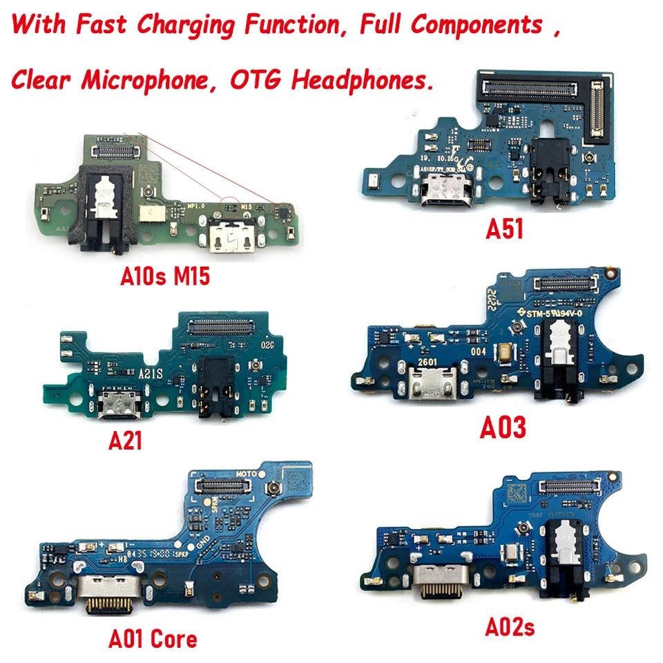 Nový nabíjací port USB nabíjací port micro dokový konektor Flex pre Samsung A10S A20S A50 A5 A31 A51 A71 A21S A01 Core A02 A02S A13 4G A54 5G 5G 5G