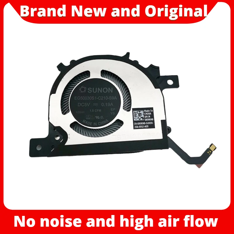Nový notebook CPU GPU chladiaci ventilátor chladiča pre Dell Precision XPS 13 9315 2022 0R9RN8 NAPOŽITOVÝ OBCHOD CPU COUNATION CEALER