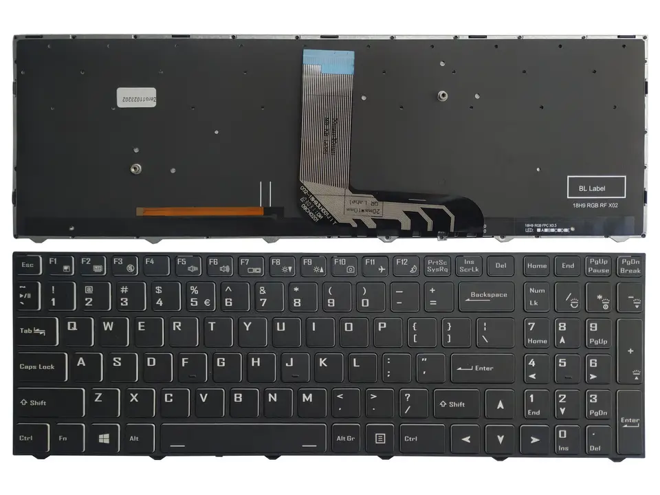 Nový notebook US Buldlit Keyboard pre Clevo X170 X170SM X170SM-G X170KM-G CVM19N23USJ430