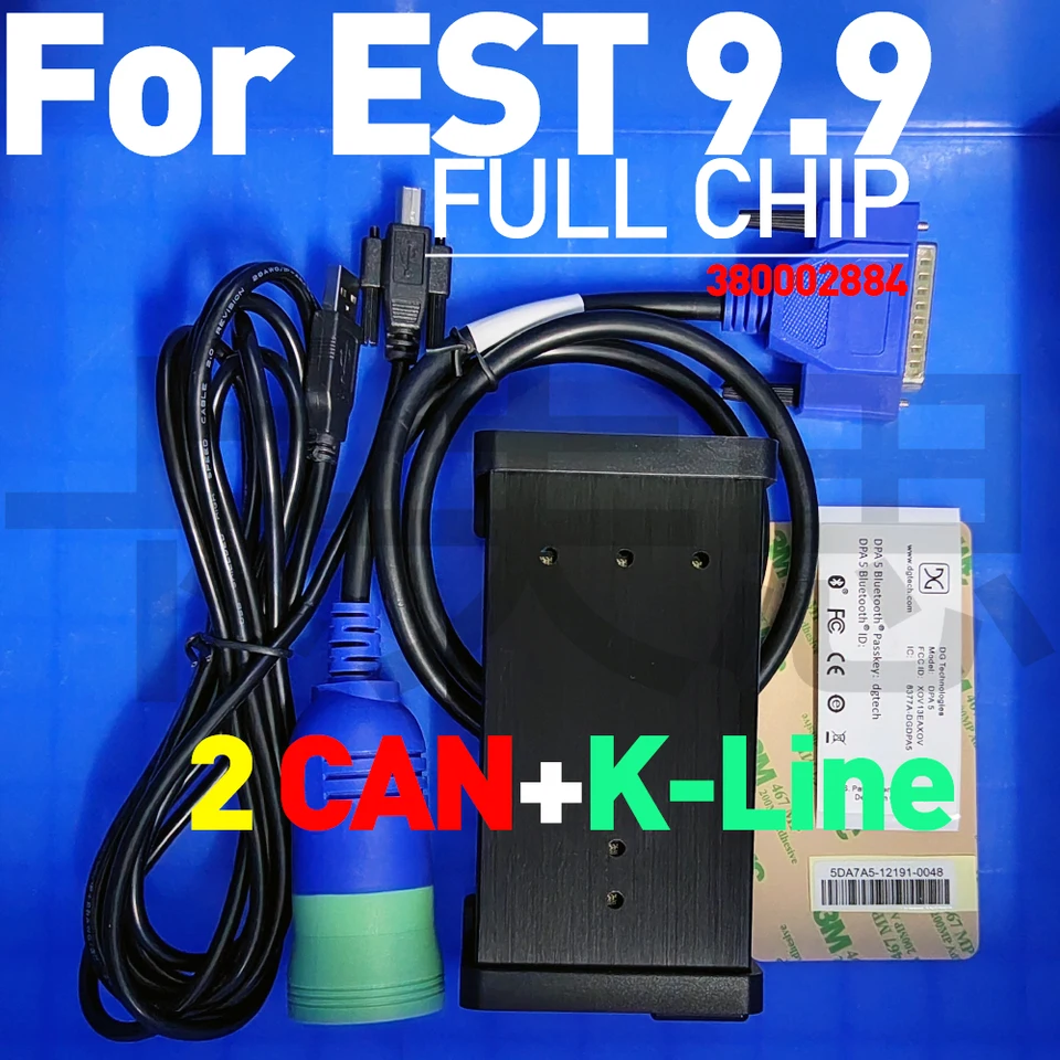 Nový nákladný automobil DPA5 V8.6 V9.9 Pre Elektronickú službu Holland Electronic K-Line EST Engineering DPA 5 SKENER SCANER USB Verzia