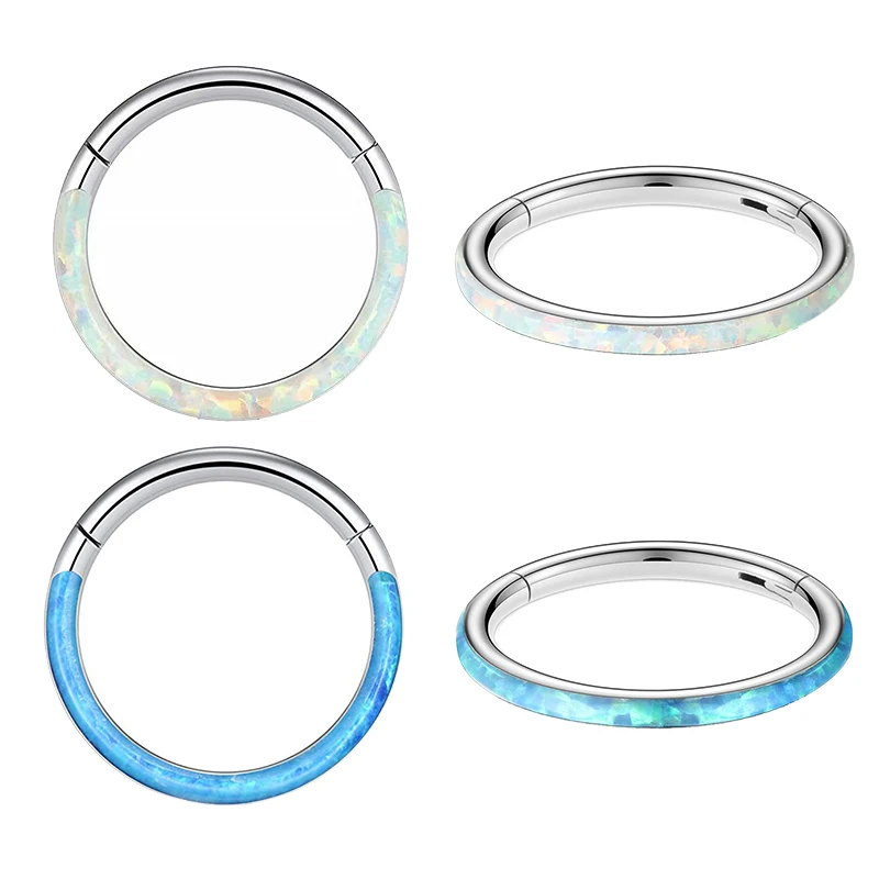 Nový oceľový septum Piercing Nose Prsteň 8-10 mm