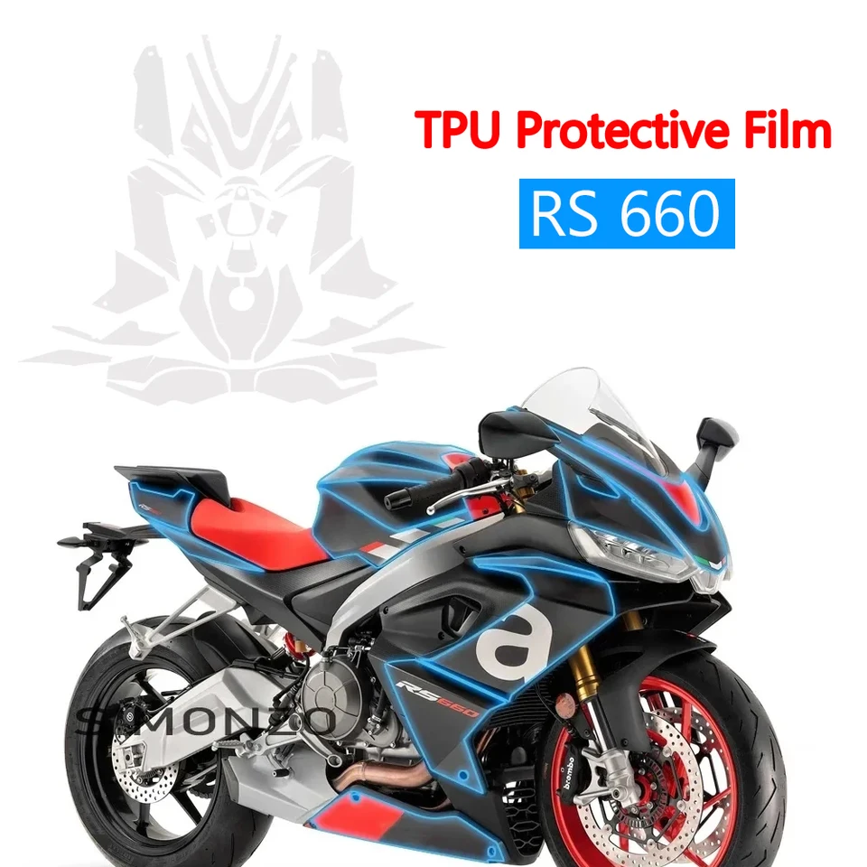 Nový ochranný film pre motocykle pre Aprilia Rs 660 TPU Príslušenstvo na ochranu farby PPF Anti-Scratch RS660 Invisible Set