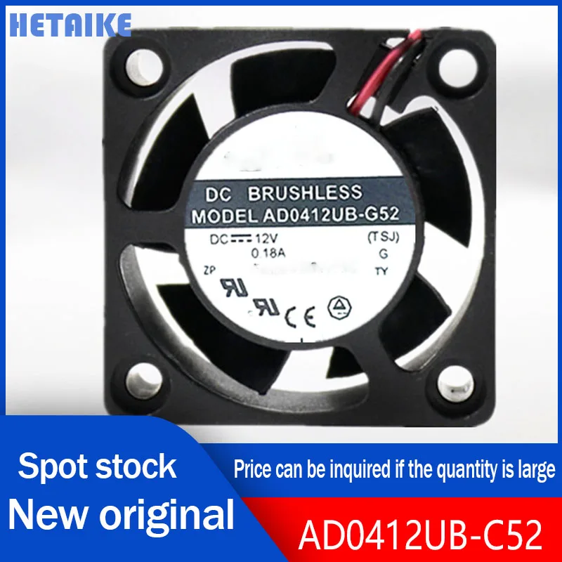 Nový originálny 4020 AD0412UB-C52 DC12V 0,18A 4 cm ventilátor 40 * 40 * 20 mm