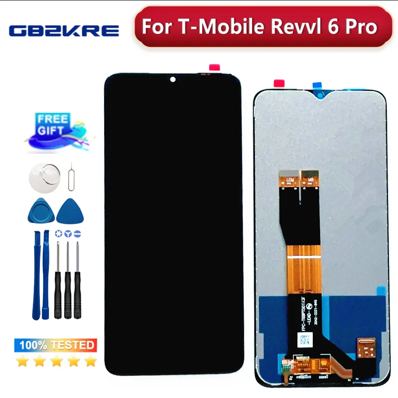 Nový originálny 6,82 palca pre T-Mobile Revvl 6 Pro 5G TMAF035G Phone LCD Displej Obraz