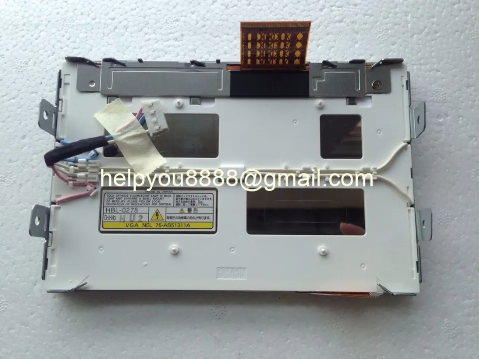 Nový originálny 7 -palcový displej LTA070B511F LCD modul pre navigačnú obrazovku DVD Toyota Lexus s dotykovým panelom