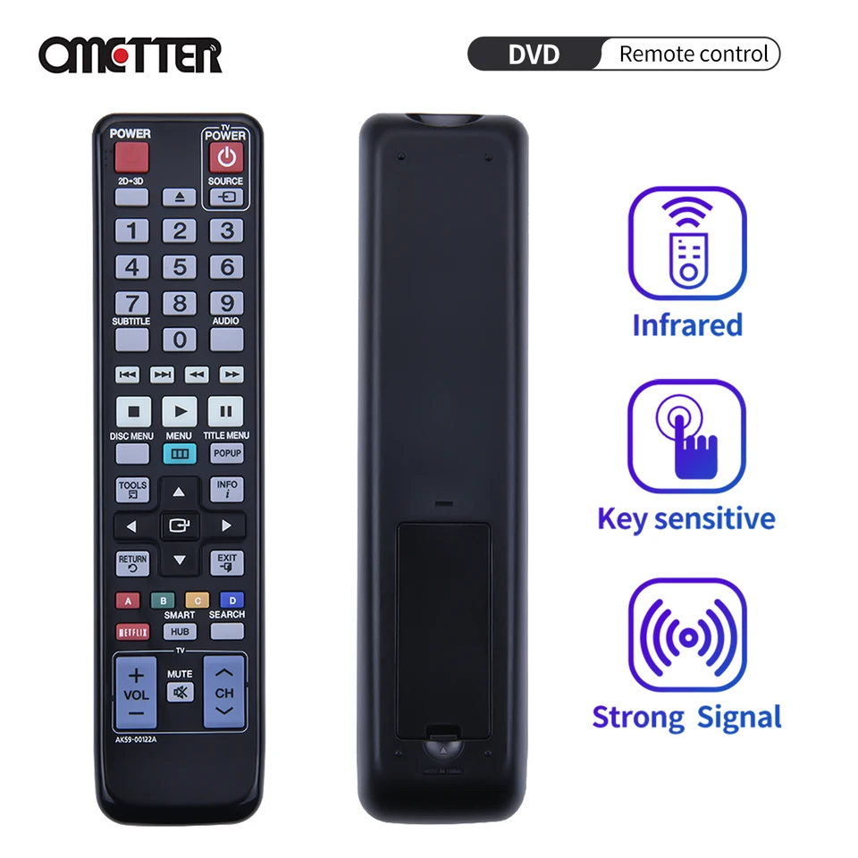 Nový originálny AK59-00122A pre Samsung Fit for DVD Blu-ray prehrávač diaľkového ovládača AK59-00123A BD-D6500 BD-D6700 BD-D7000 BD-D7500