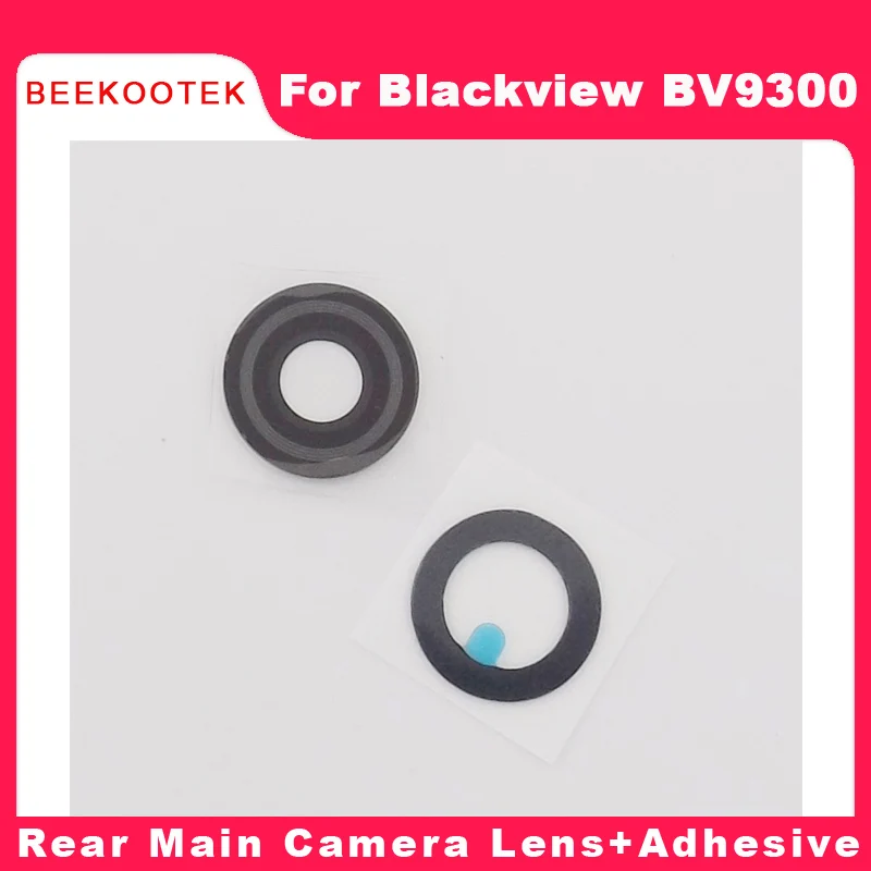 Nový originálny BlackView BV9300 Zadný hlavný fotoaparát Zadný sklenený kryt šošovky skla s lepiacimi dielmi pre telefón BlackView BV9300