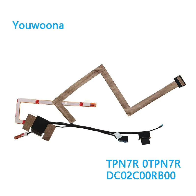 Nový originálny laptop LCD EDP FHD kábel pre Dell Latitude 7420S E7420S 7420 2 v 1 6 mm RGB IR TPN7R 0TPN7R DC02C00RB00