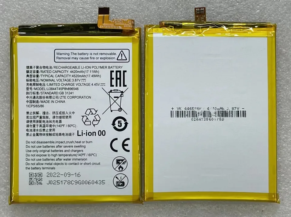 Nový originálny LI3844T45P8H896546 Výmena batérie pre Blade ZTE Blade V40S Axon 40 SE Mobilný telefón