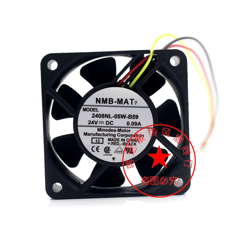 Nový originálny NMB-MAT 2408NL-05W-B50/B59 24V 0,09A 6 cm 6020