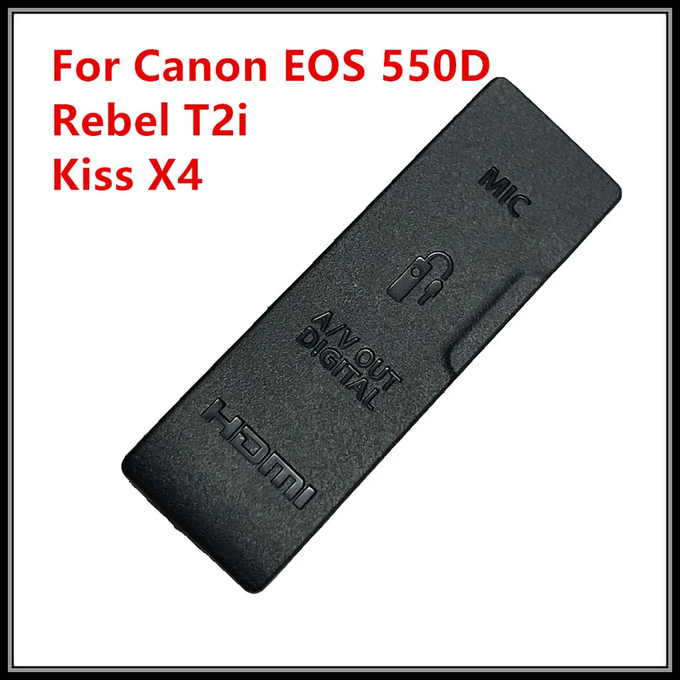 Nový originálny obálka USB/HDMI DC in/Video Out Gumber Door Bottom pre Canon EOS 550D Rebel T2I Kiss X4 Digitálny fotoaparát