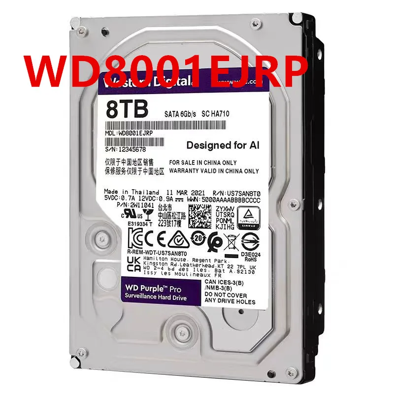 Nový originálny pevný disk pre WD 8TB 3,5 
